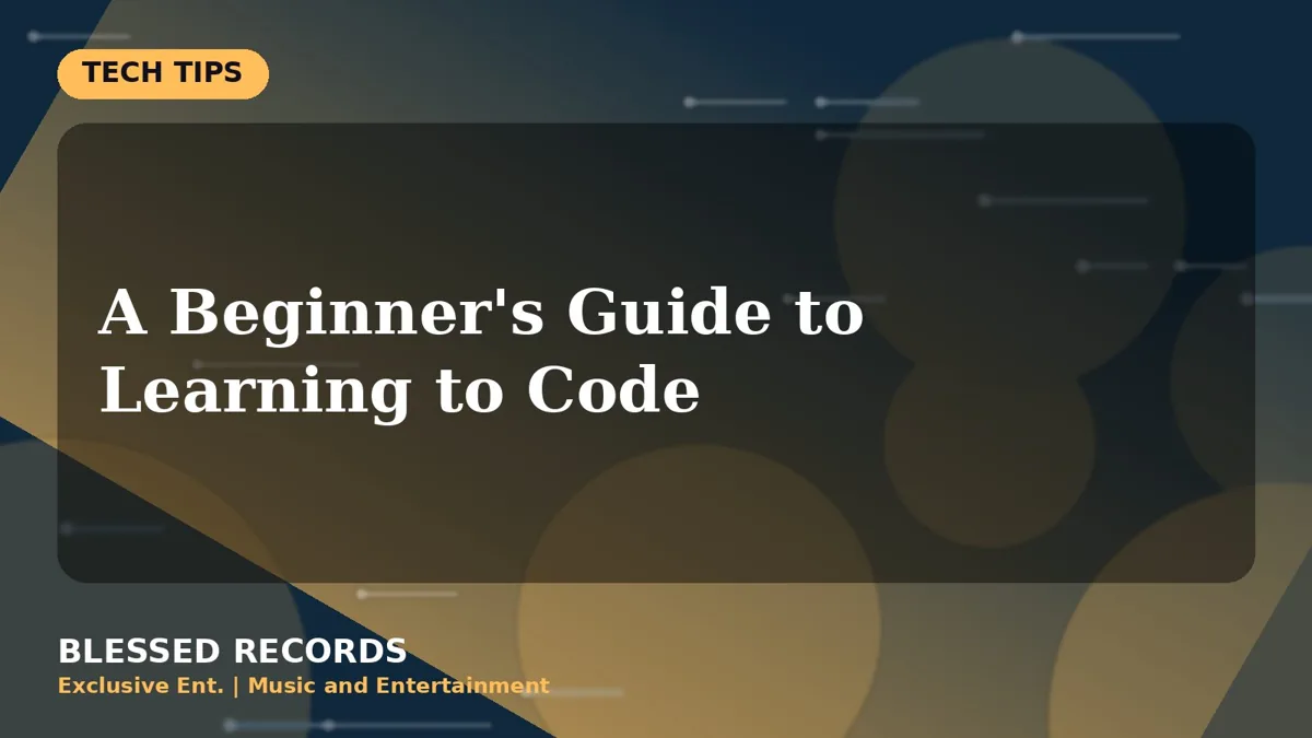 Title card: A Beginner's Guide to Learning to Code