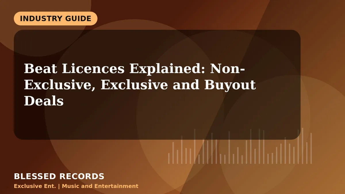 Title card: Beat Licences Explained: Non-Exclusive, Exclusive and Buyout Deals