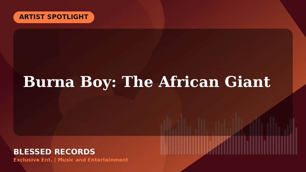 Title card: Burna Boy: The African Giant