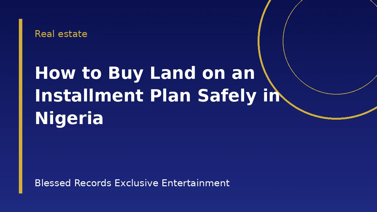 Land plot with a payment schedule, receipts and a signed contract