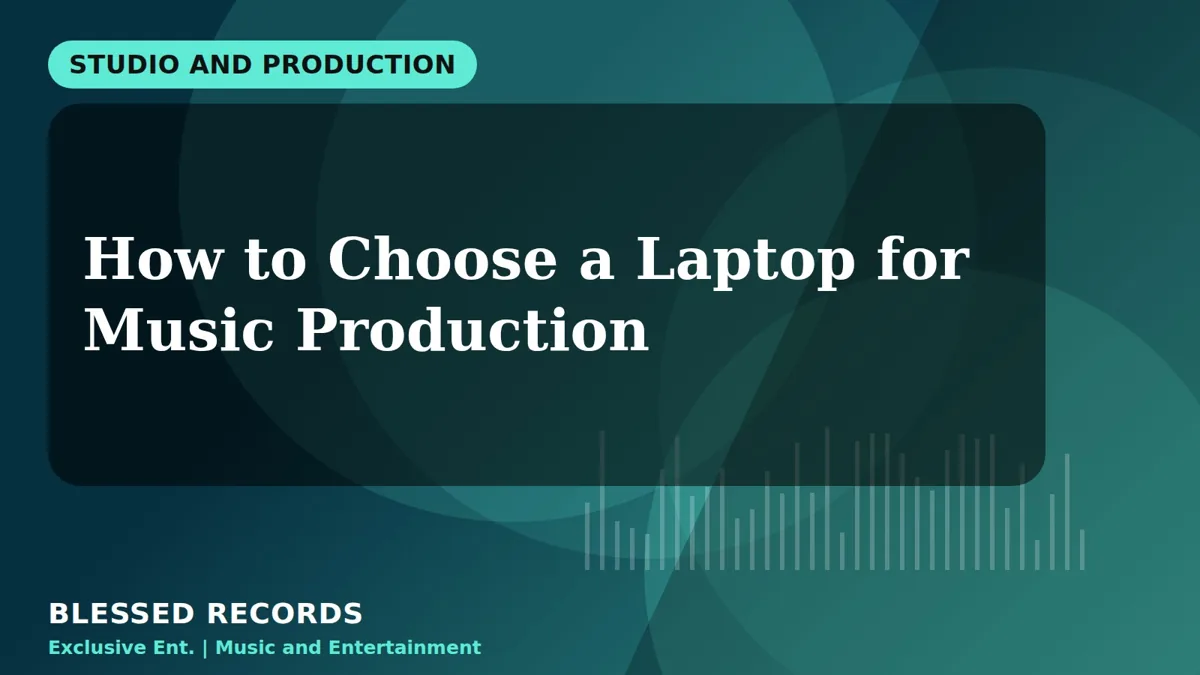 Title card: How to Choose a Laptop for Music Production