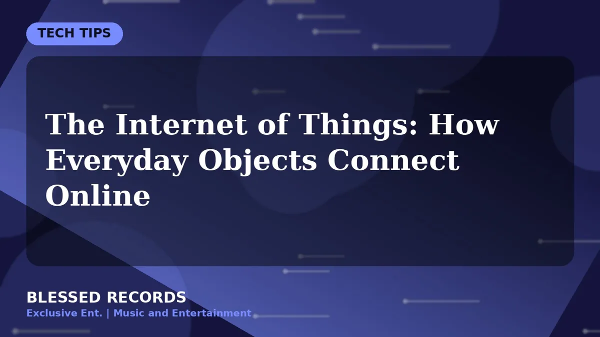 Title card: The Internet of Things: How Everyday Objects Connect Online
