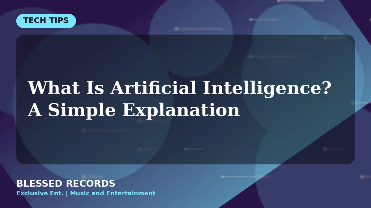 Title card: What Is Artificial Intelligence? A Simple Explanation