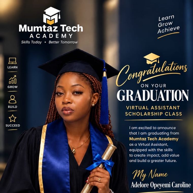 Portrait of Adelore Opeyemi Caroline, Mumtaz Tech Academy graduate